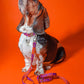 Hot-Doggies-Purple-Orange-Leash-150-240cm-Worn-By-Model-Walking-Dog-Eco-Friendly-Hands-Free