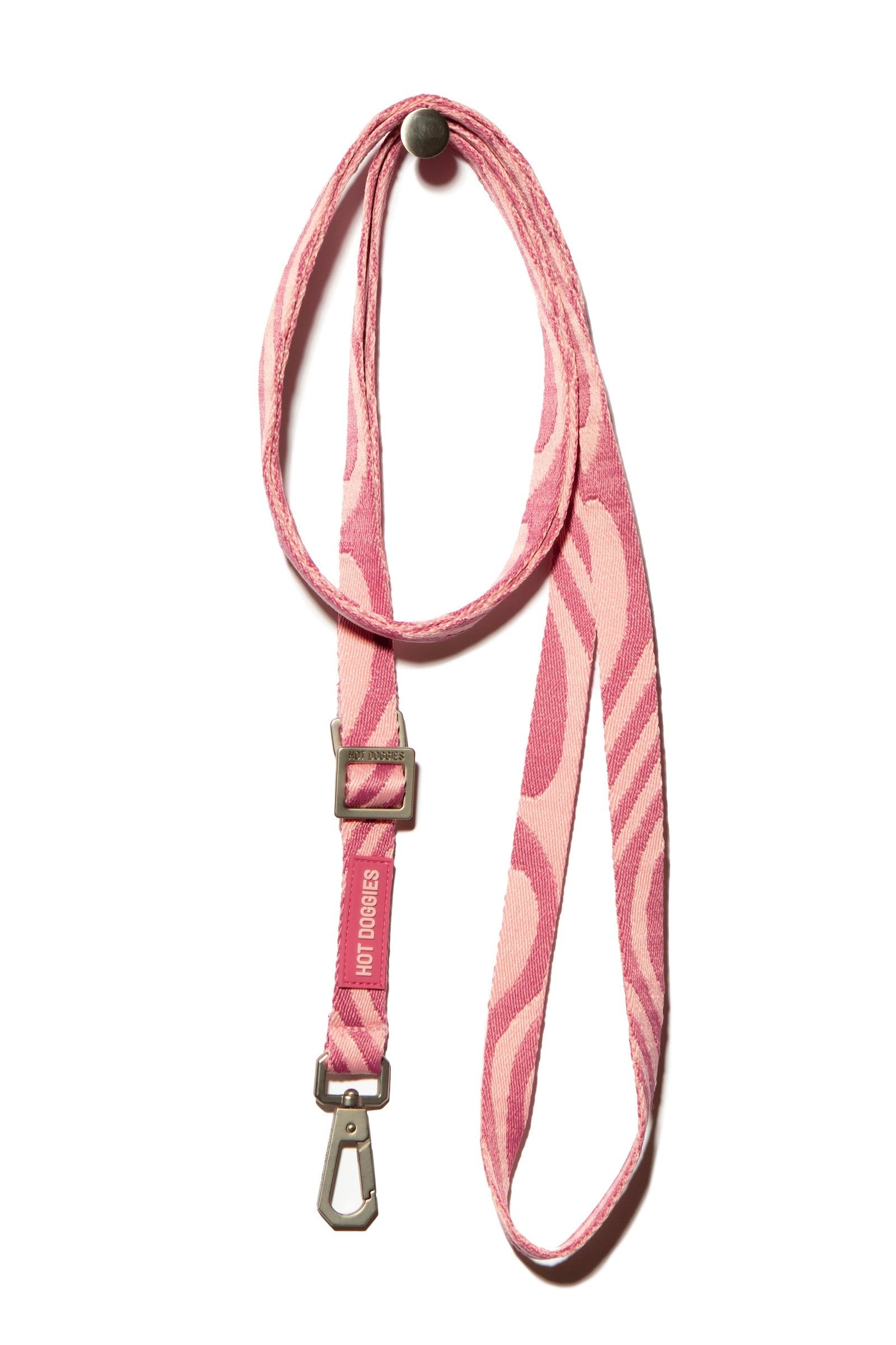 Hot-Doggies-Pink-Wave-Design-Dog-Leash-150-240cm-Adjustable-Hands-Free-Eco-Friendly-Sustainable