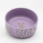 Front view of an abstract-line ceramic bowl with minimalist-design, showcasing smooth-curves and delicate, modern-line art. Perfect for home-decor, pottery-enthusiasts, and contemporary-kitchenware