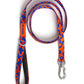 Dog CLASSIC LEASH ROCKY ELECTRIC with blue and orange pattern on a white background.