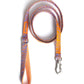 Hot Doggies classic leash - lila-orange design - eco-soft woven leash - padded handle - 150cm dog leash.