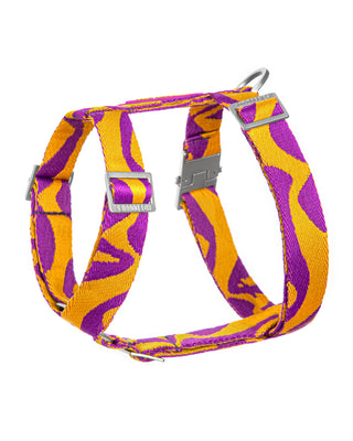 Bonny Plum 3D dog harness – elegant purple harness by Hot Doggies offering comfort and stylish design.